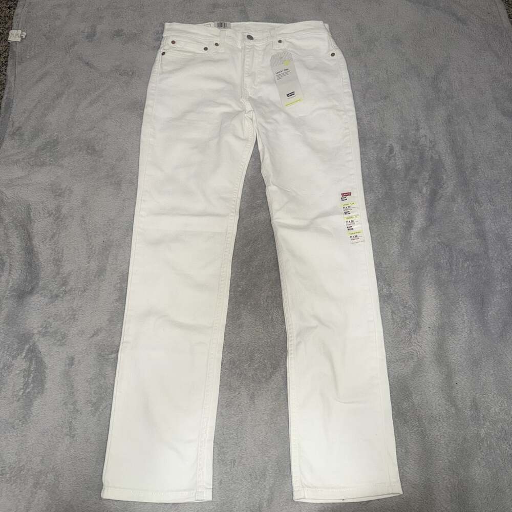 Levis 511 Slim Fit Jeans Mens 31x32 White Flex Stretch Denim NWT